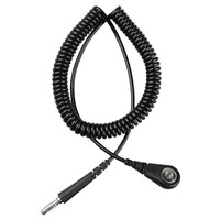 Coil Cord with 4 mm Snap Socket, Desco