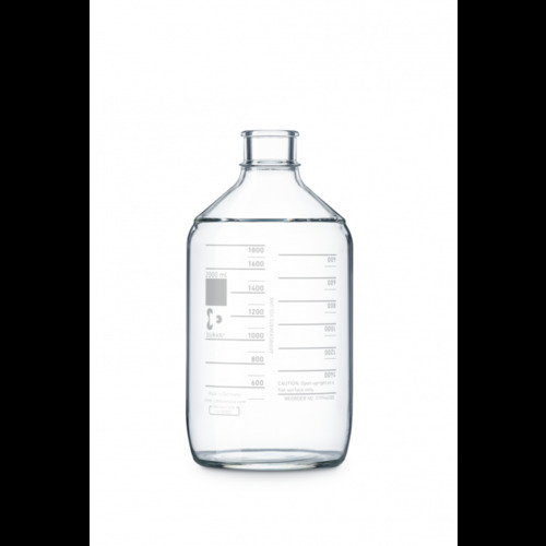 Autoclave Bottle, Phoenix, Fully compatible with 45 mm self-venting, rubber sealing cap, Autoclavable at 121deg C, Decades of proven and reliable use within gnotobiotic core facilities, High-purity, clear, USP/EP/JP, for use with 45 mm push-on rubber cap, Volume: 2000 ml