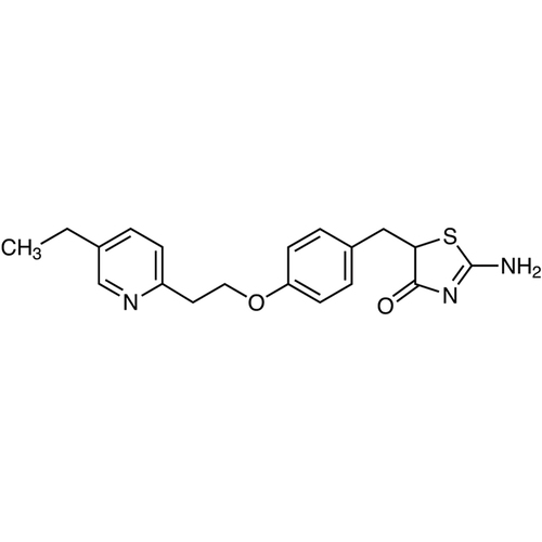2-Amino-5-[4-[2-(5-ethyl-2-pyridyl)ethoxy]benzyl]thiazol-4(5H)-one ≥98.0% (by HPLC, titration analysis)