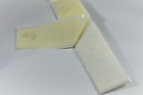 VELCRO STRIPS WHITE MATED 2X24IN