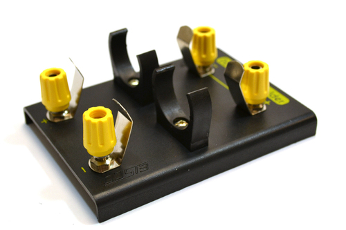 Cell Holder For Two D-Size Batteries, Fitted On Base(Terminals) With 4 Mm Sockets