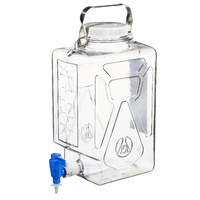 Nalgene® Rectangular Carboys with Spigot and Handle, Polycarbonate, Thermo Scientific