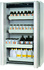 S90.196.120.FDAC RAL 7035, interior equipment with 4 x drawer, 1 x bottom collecting sump