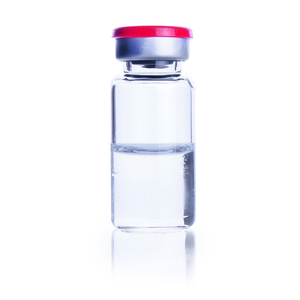 Sterile vial kit with serum stopper and red seal, 10 ml