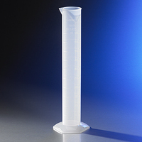 Corning® Reusable Plastic Single Metric Scale, Graduated Cylinder, PP, TC with Funnel Top, Corning