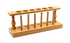6-Place wooden test tube rack