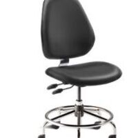 BioFit MVMT™ Tech Classic HD Heavy-Duty Cleanroom Swivel Chairs, ISO 5