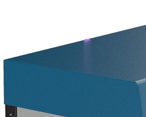 UV inspection windows on top of hood