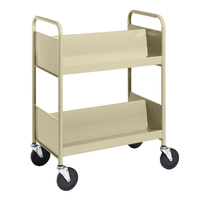 Cart with Two Double-Sided Sloping Shelves, One Flat-Bottom Shelf BioFit Engineered Products