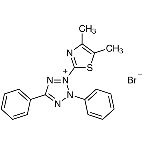 3-(4,5-Dimethylthiazol-2-yl)-2,5-diphenyltetrazolium bromide (MTT) ≥98.0% (by titrimetric analysis)