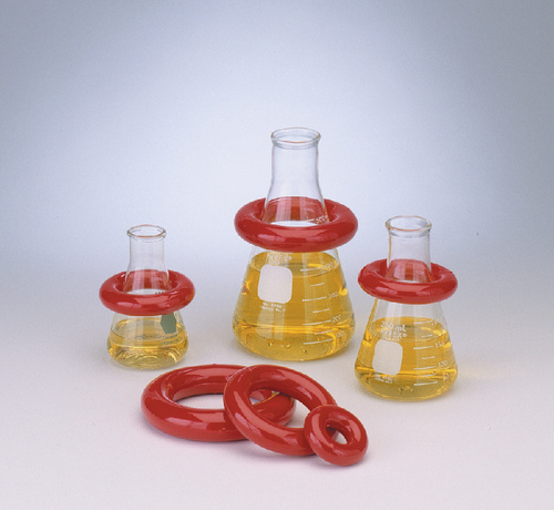 SP Bel-Art Round Lead Ring Flask Weights with Vikem® Vinyl Coating, Bel-Art Products, a part of SP