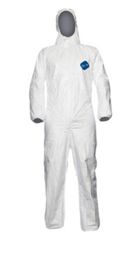 DuPont™ Tyvek® 500 Coveralls with Standard Hood, Type 5-B and 6-B Chemical Protection