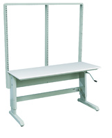 VWR® C-Leg Bench Frame with Top and Double Bay Uprights