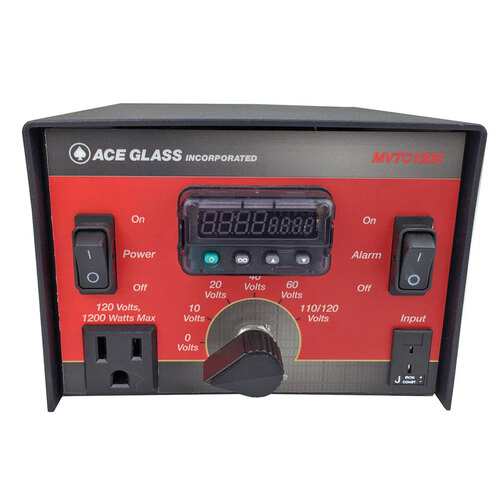 Multi-Voltage Temperature Controller with Audible Alarm and Data Logging, 1200 Watts, Ace Glass