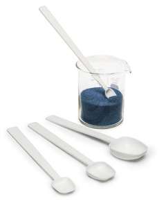 Double bagged long handle sampling spoons