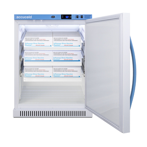 Refrigerator pharma vac solid door 6 cf fs