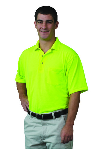 High-Visibility Polo Shirts, Short Sleeve with Pocket, CritiCore Protective Wear