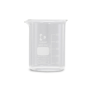 Glass beaker without lid, 600 ml