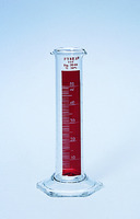 PYREX® Lifetime Red™ Graduated Cylinders, To Contain, Double Pourout, Corning
