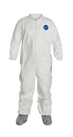 DuPont™ Tyvek® 400 Coveralls with Elastic Wrists and Attached Skid Resistant Boots