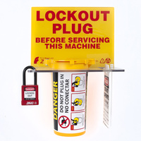 ZING Green Safety RecycLockout Lockout Tagout Station, Plug Lockout w/ Padlock, ZING Enterprises
