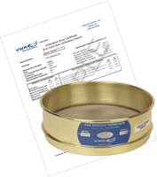 VWR® Pre-Certified Calibration Grade 8" Test Sieves, Brass and Stainless Steel