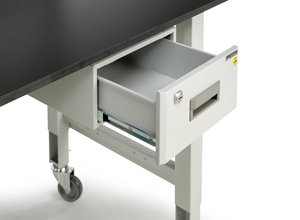 Drawer unit on VWR 4-leg lab bench