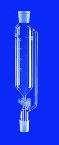 Dropping funnels, cylindrical, with pressure balance