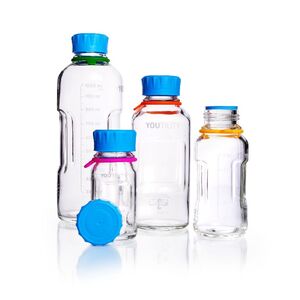 Youtility bottles, clear glass