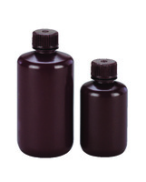 VWR® Narrow Mouth Laboratory Bottles, Amber HDPE