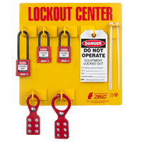 ZING Green Safety RecycLockout Lockout Tagout Station, 3 Padlock, ZING Enterprises