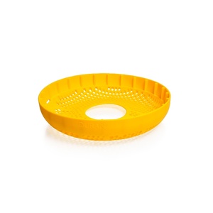 Duran® silicone bottle base protector for 20 L metal dolly, yellow