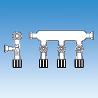Single Tube Vacuum Manifold, O-Ring Joint Connections and Easy Action Valves, Ace Glass Incorporated