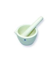 Mortar and Pestle Set, Porcelain, Fully Glazed, United Scientific Supplies