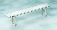 Solid Gowning Benches, Brushed Stainless Steel, Eagle MHC