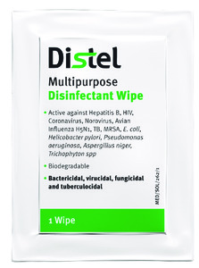Disinfectant surface wipes, Distel