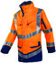 High visibility rain jacket, Windsor 708Z, hi-vis orange/dark blue