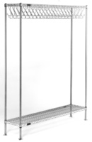 Wire Gowning Rack, Freestanding, With Hooks, Eagle MHC