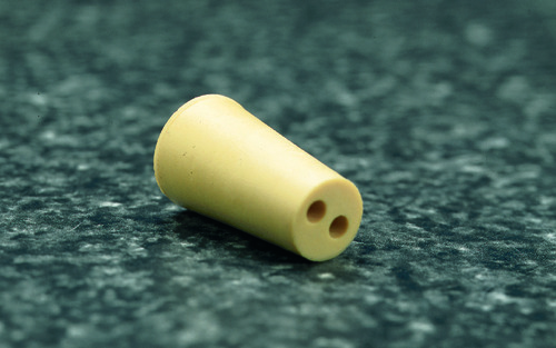 VWR® Pure Gum Rubber Stoppers, Two-Hole