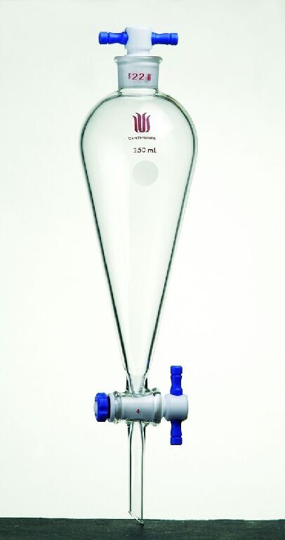 Synthware Separatory Funnel with PTFE Stopcock, Kemtech America