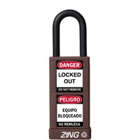 ZING Green Safety RecycLock Safety Padlock, Keyed Different, 1-¹/₂" Shackle, 3" Long Body, ZING Enterprises
