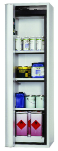 S90.196.060.FDAS RAL 7035, interior equipment with 3 x shelf, 1 x perforated insert, 1 x bottom collecting sump