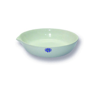 Porcelain Evaporating Dish, Flat Form, United Scientific Supplies