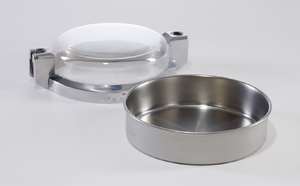 Dry sieve pan, stainless steel