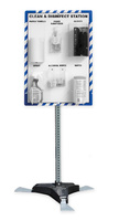 Clean and Disinfect Station Board with Stand, Accuform®