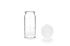 15 ml Snap cap vial ND22, 52×24 mm, clear glass, 1st hydrolytic class; with 22 mm PE snap cap, transparent, closed top