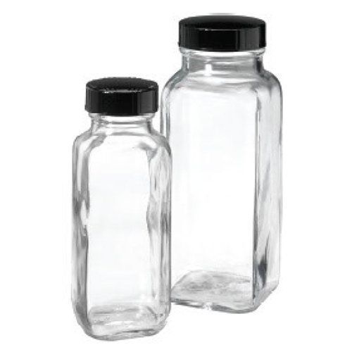 VWR® French Square Bottles, Clear