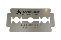 AccuThrive Double Edge Prep Blade with Microcoat, Stainless Steel, AccuTec Blades
