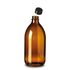 Reagent bottle, narrow neck, amber glass
