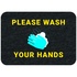 PIG® Grippy® Mat please wash hands (S)